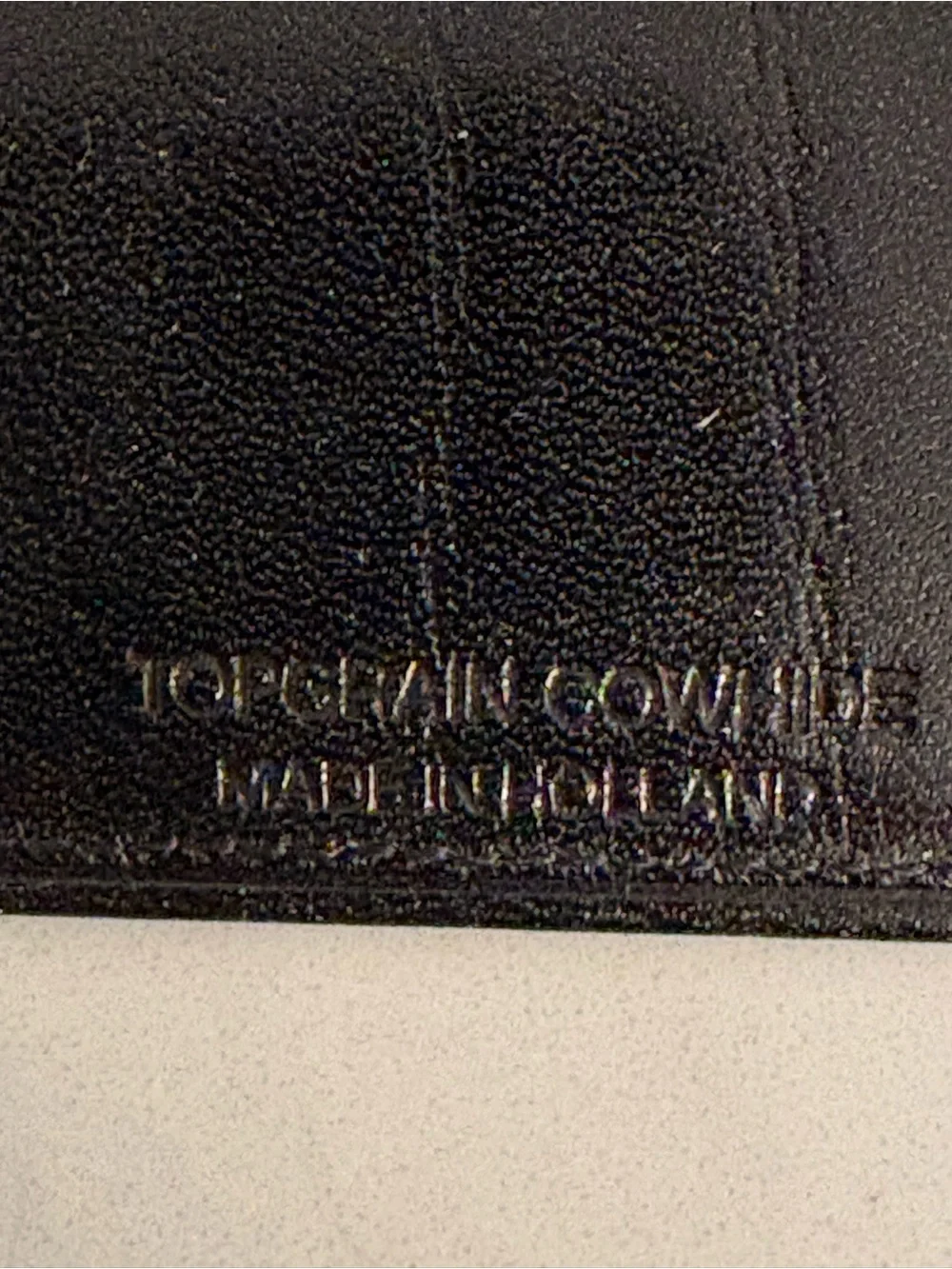 Maxime Black Leather Foldover Card Holder